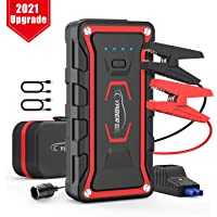 Los mejores  - YABER Arrancador de Coches- 20000mAh 1600A Arrancador de Baterias de Coche (para Todo vehículo de Gasolina o 7.0L de…